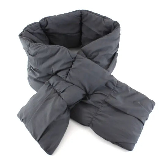 Scarf - Gray w/Zipper Pocket