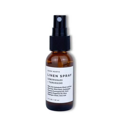 Slow North - Mini Linen Spray - Lemongrass + Tangerine