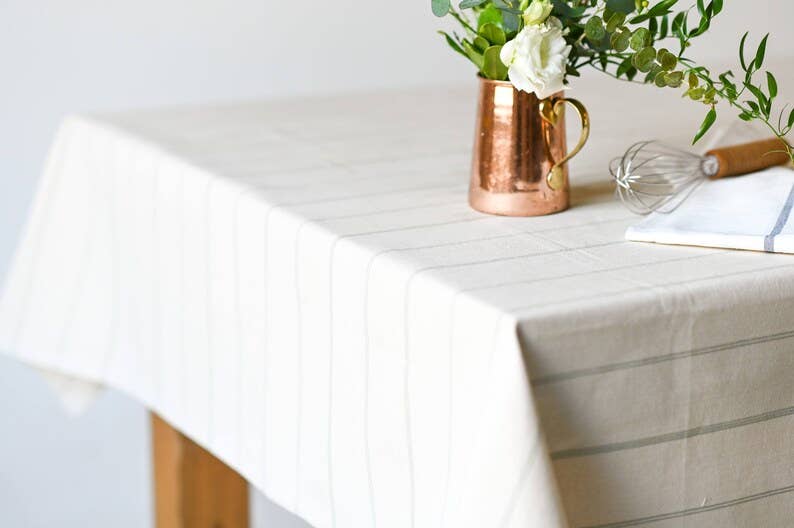 Galley and Fen - Simple English Striple Tablecloth: 60" x 120"