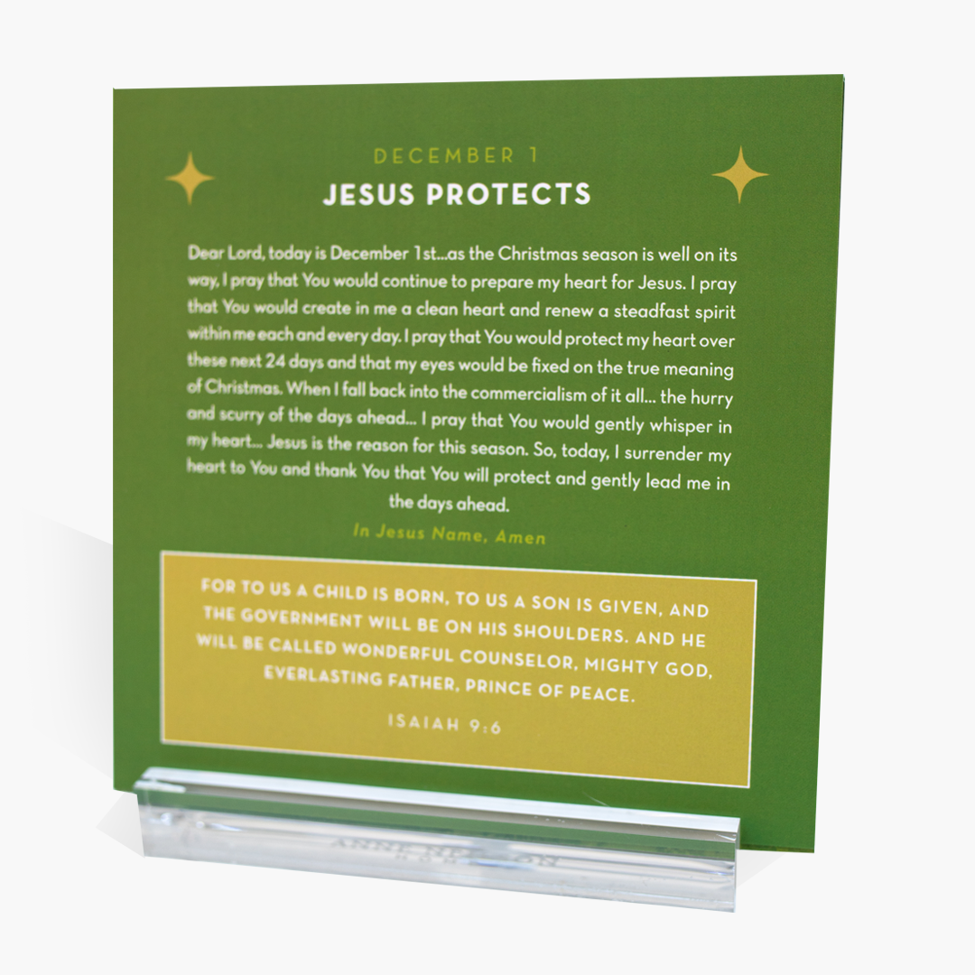 Anne Neilson Home - 25 Days of Prayer and Scripture with Acrylic Stand