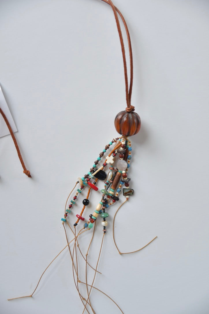 Beaded Tassel Necklace