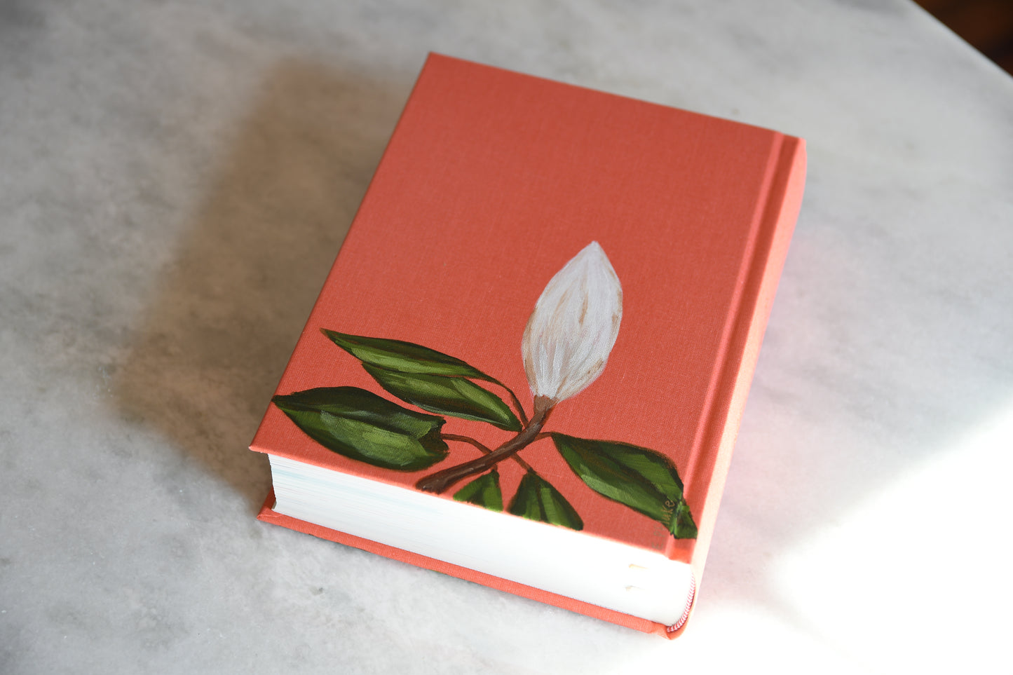 Hand painted Bible - Southern Magnolia