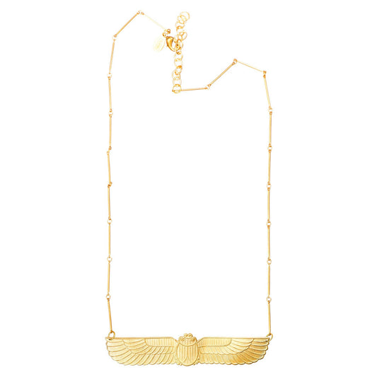 We Dream in Colour - Winged Scarab Necklace
