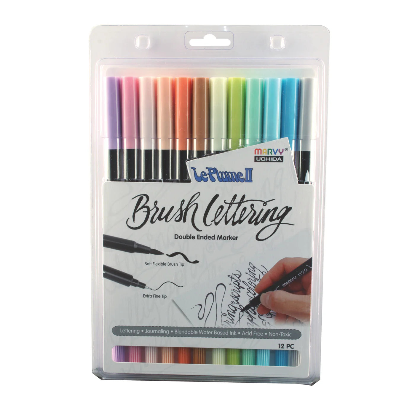 Brush Lettering Pastel Markers