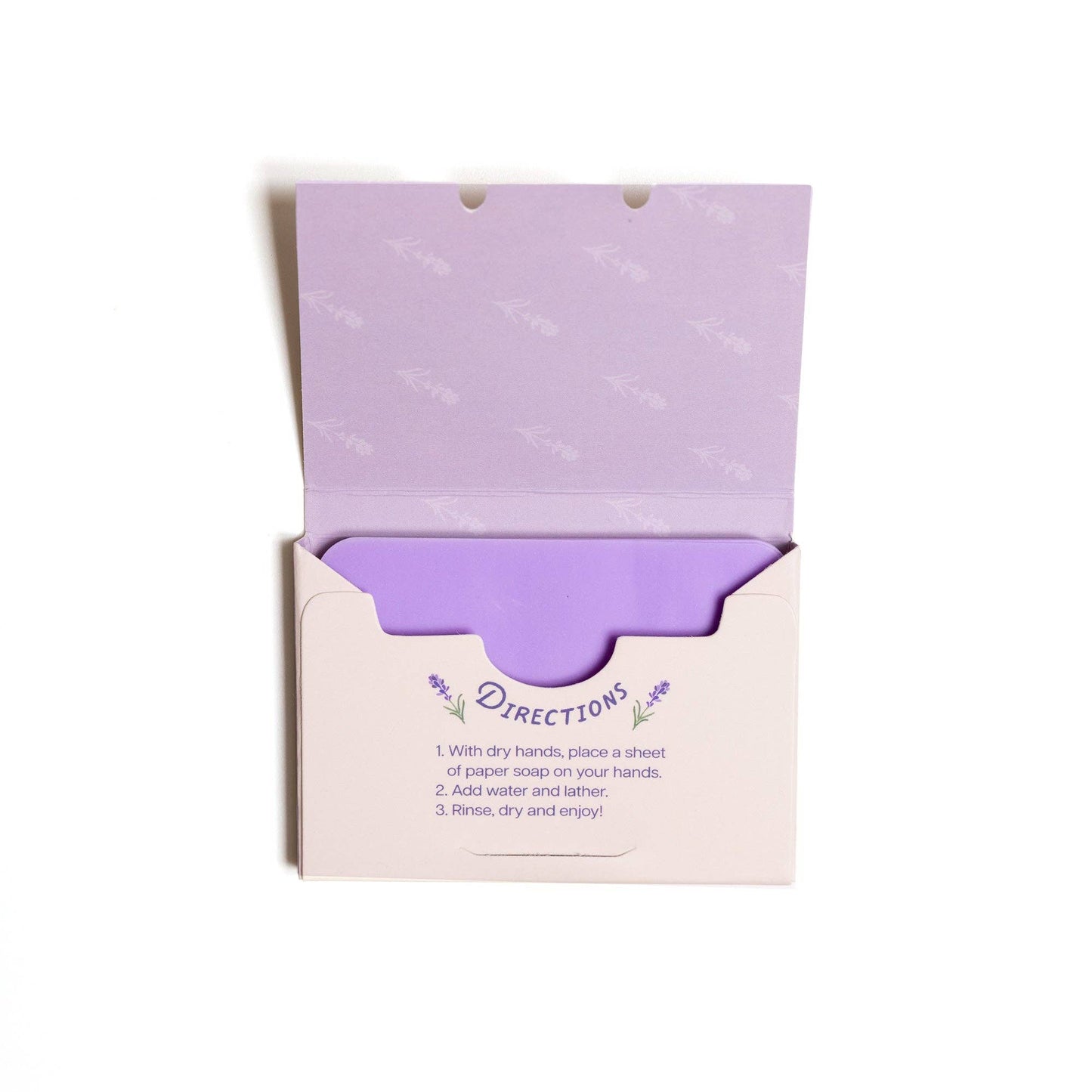 123 Farm - Paper Soap – Lavender Scent, Travel Size, 50 Sheets