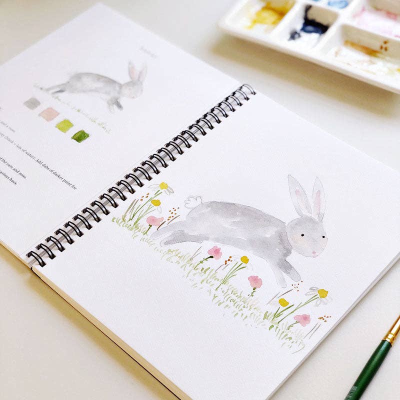 emily lex studio - Animals watercolor workbook