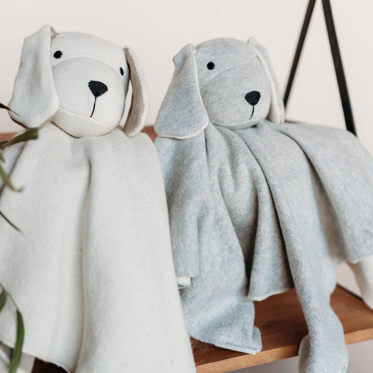 Viverano Organics - Puppy Dog - Organic Baby Lovey Security Blanket Cuddle Cloth