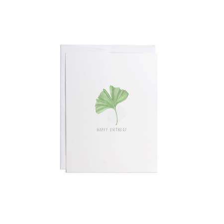 Greeting Card Expressions | Happy Birthday Ginkgo: 4.25" x 5.5"