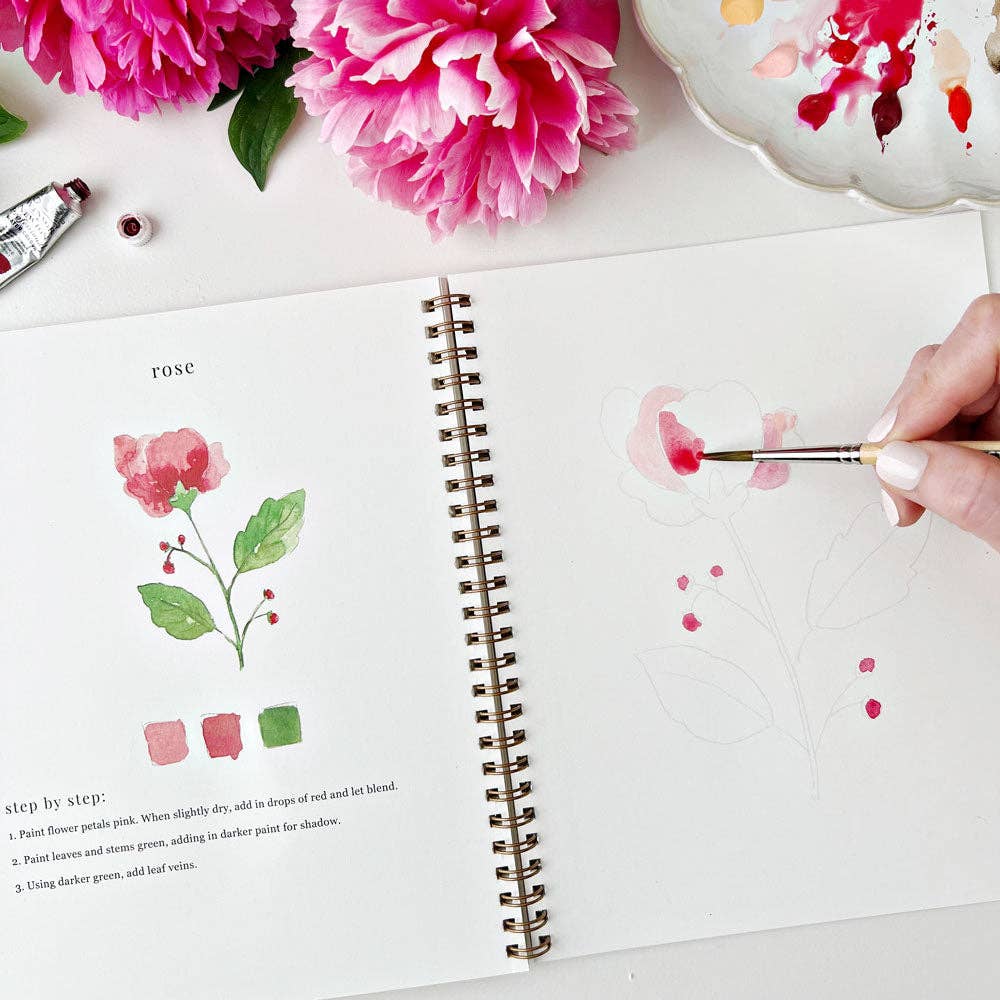 emily lex studio - Flowers watercolor workbook