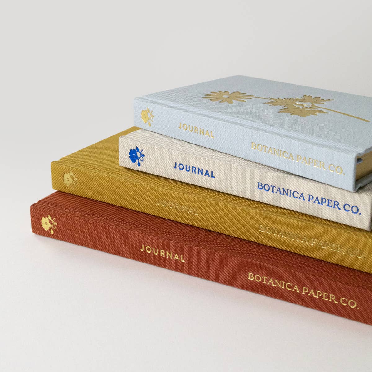 Botanica Paper Co. - BLUE FLORA | MINI LINEN BOUND JOURNAL