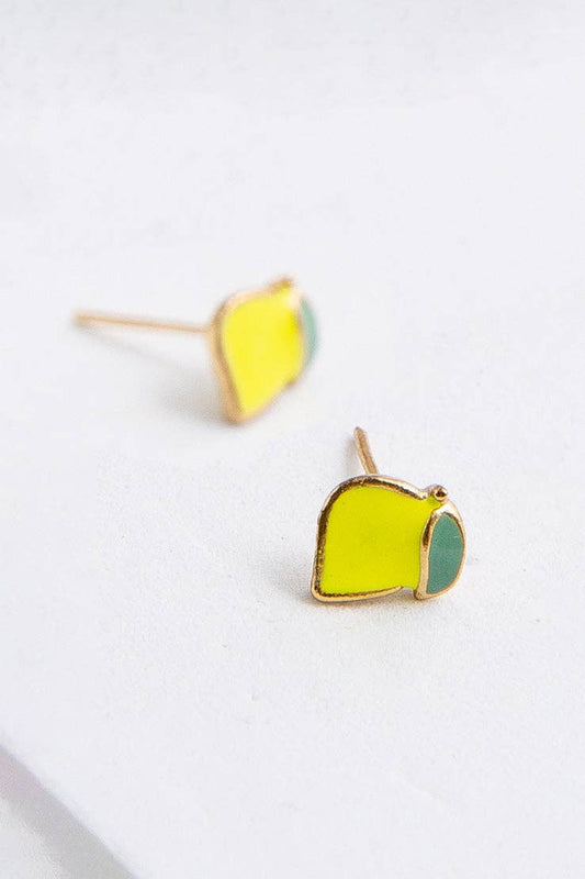 Noonday Collection - Lemon Enamel Studs