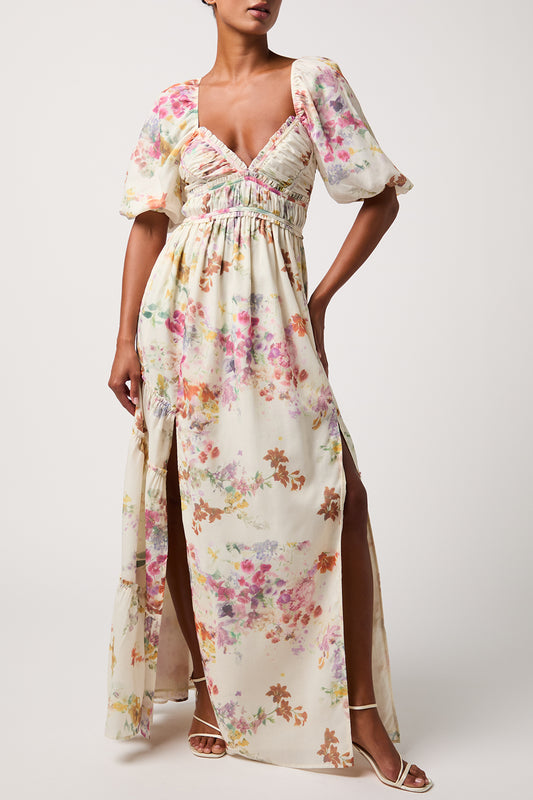 Madison Ruched Bodice Maxi Dress