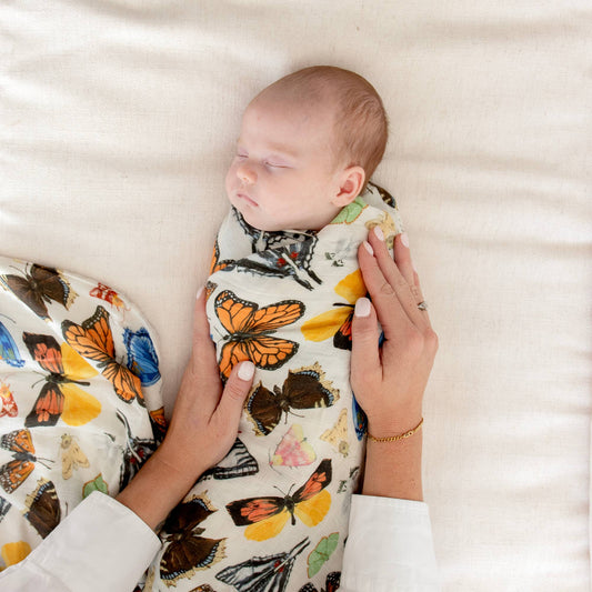 1canoe2 | One Canoe Two Paper Co. - Flutter Friends Butterfly Baby Swaddle
