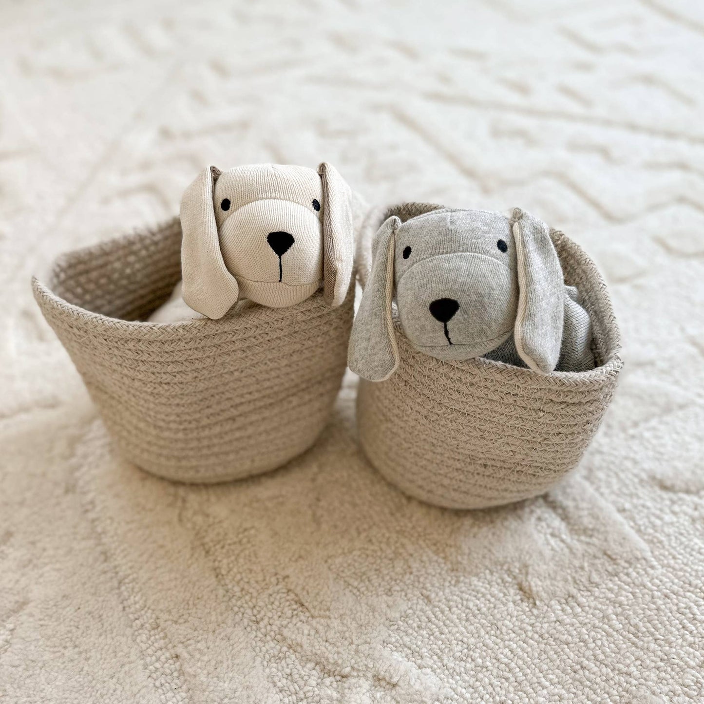 Viverano Organics - Puppy Dog - Organic Baby Lovey Security Blanket Cuddle Cloth
