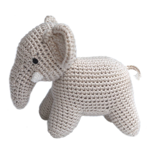Cheengoo - Standing Elephant Crocheted Rattle