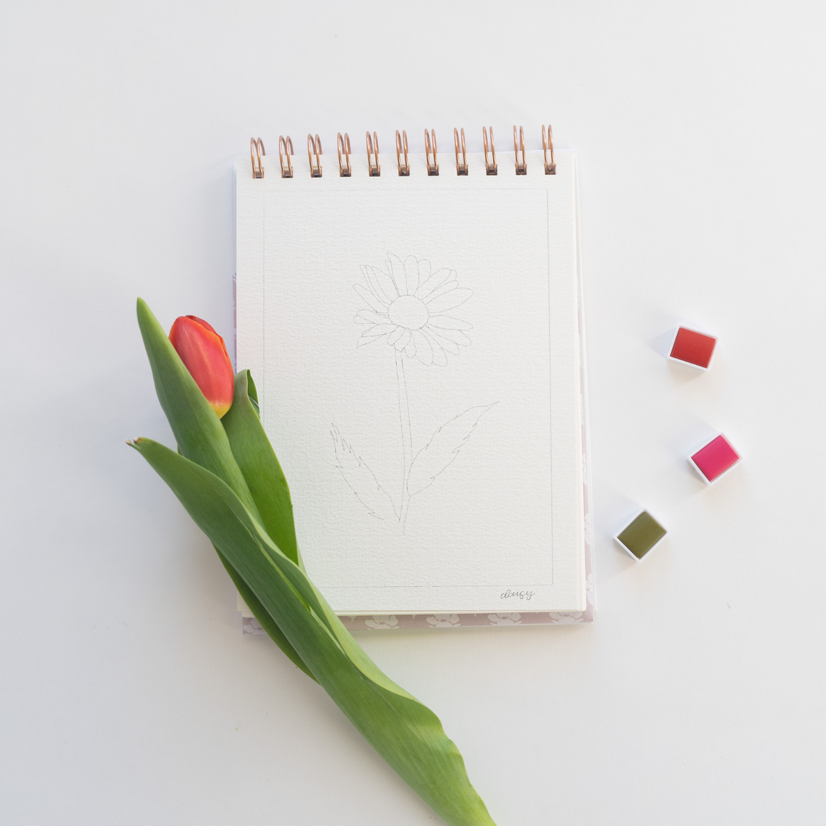 bailey rae studio - Flowers watercolor workbook