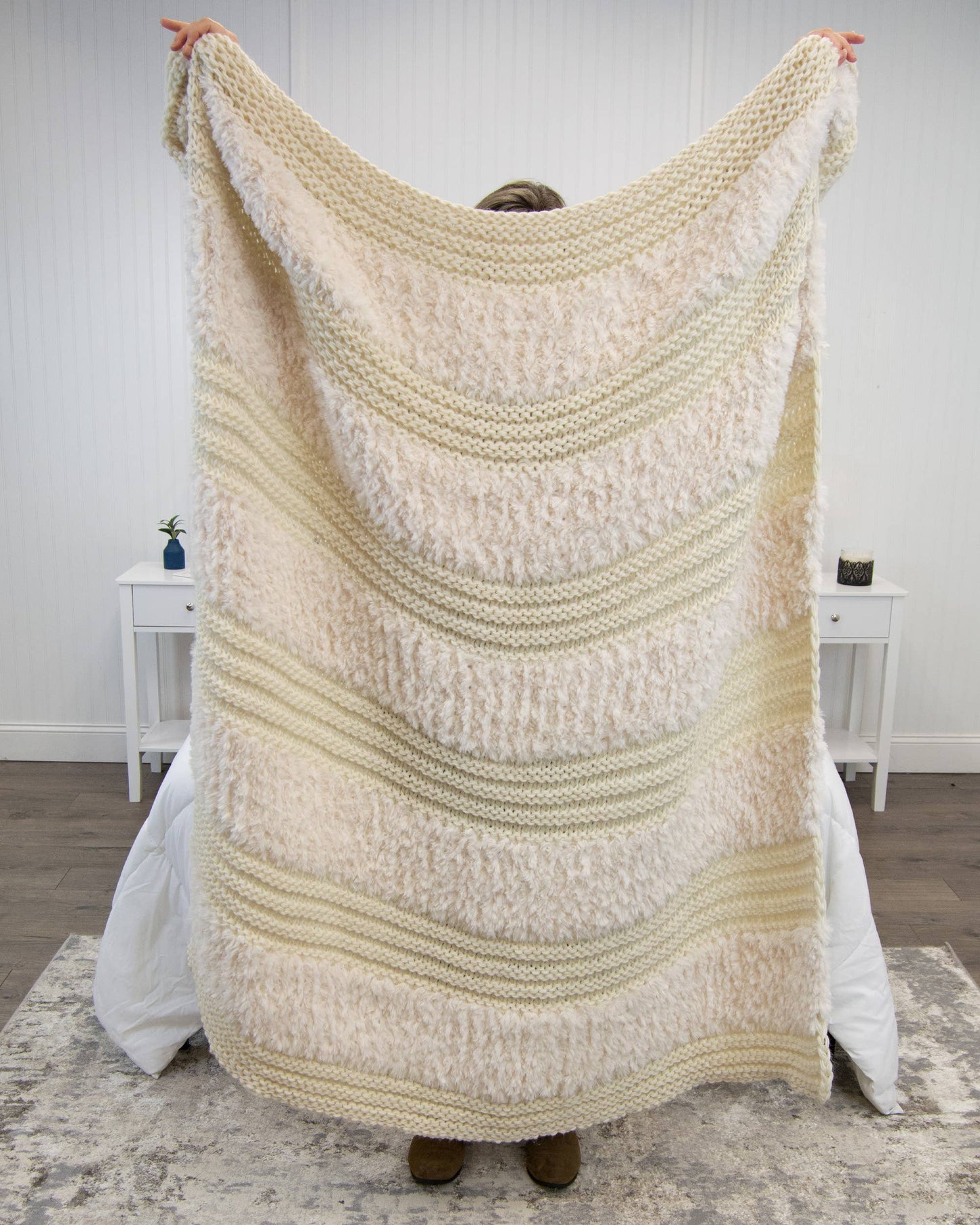 Throw/Blanket - Plush Knit 50x60": Camel