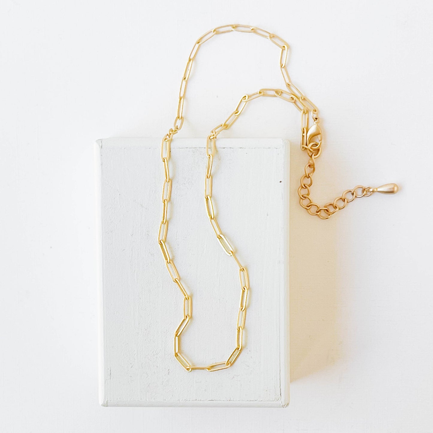 Nest Pretty Things - Adjustable Sweet And Dainty Gold Paperclip Necklace