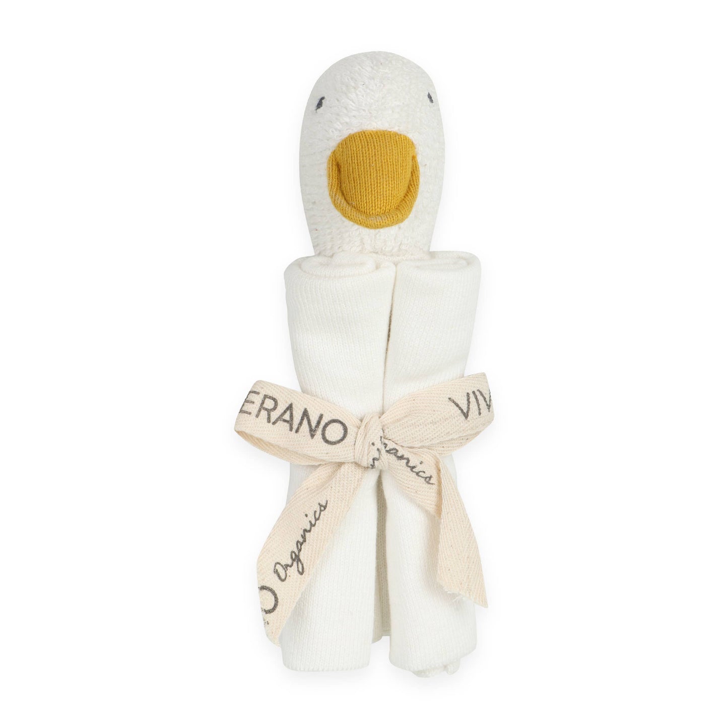 Viverano Organics - Duck - Organic Baby Lovey Security Blanket