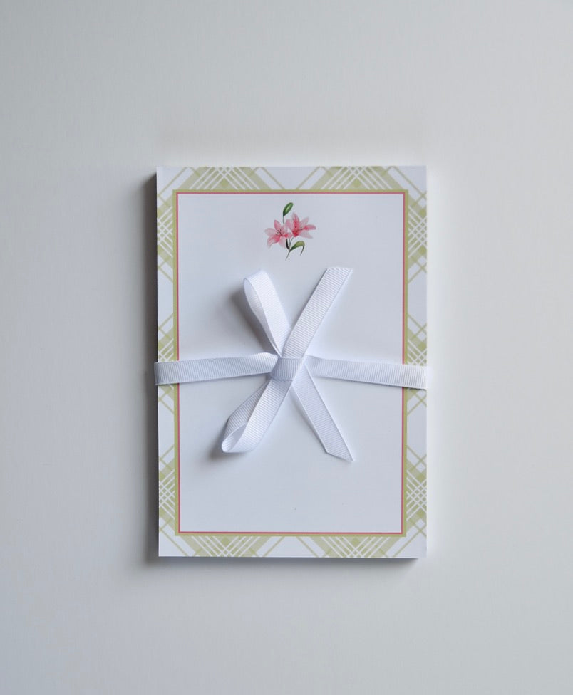 Lillies 5x7 Notepad