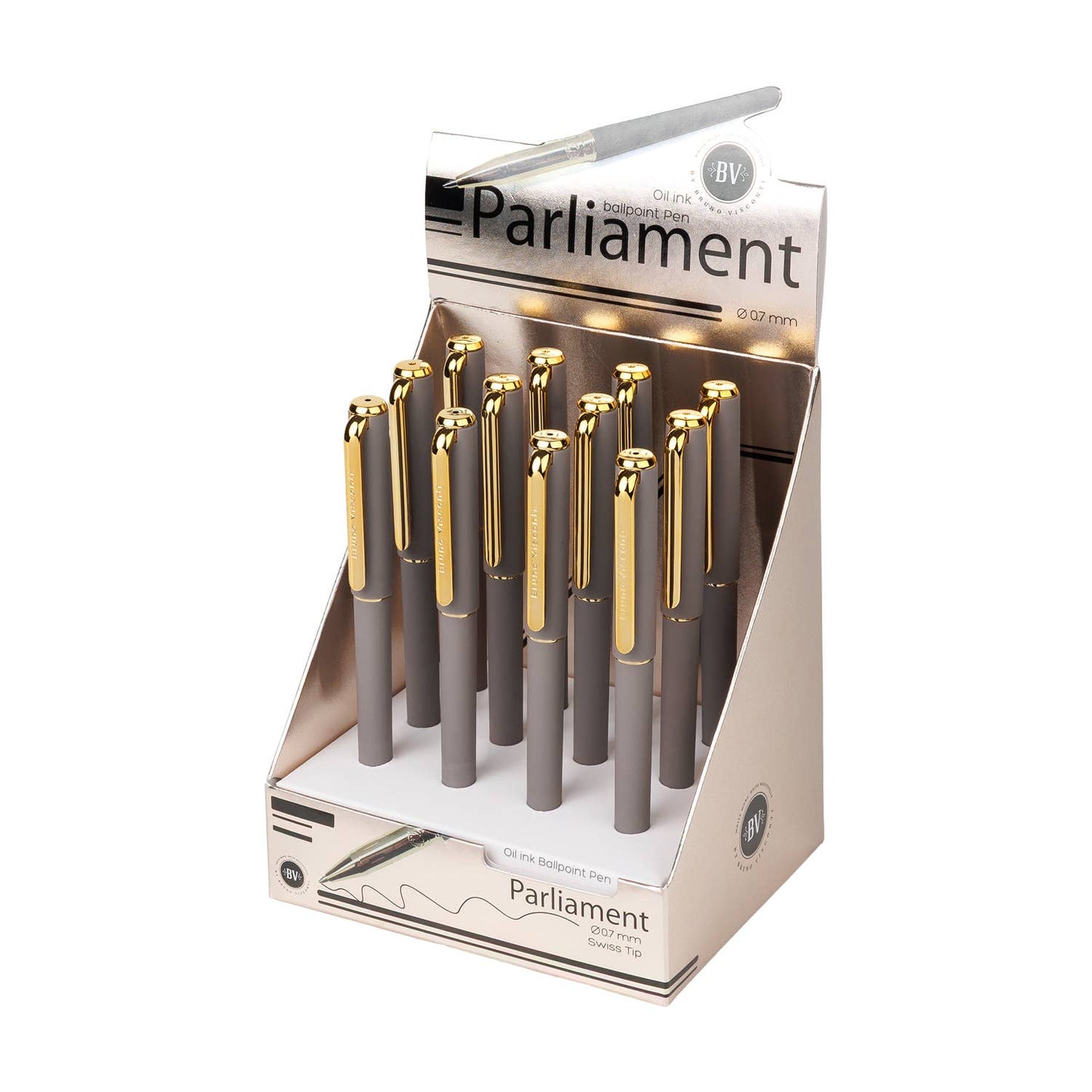 BV by Bruno Visconti - Parliament Ballpoint Pen - Grey