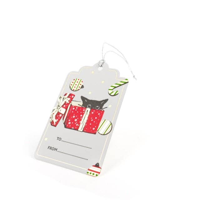 Gift Tag: Holiday Cats Hang Tag (Set of 8)