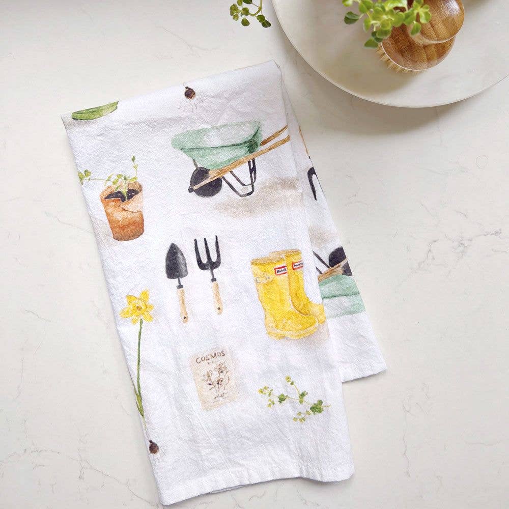 emily lex studio - gardening tea towel