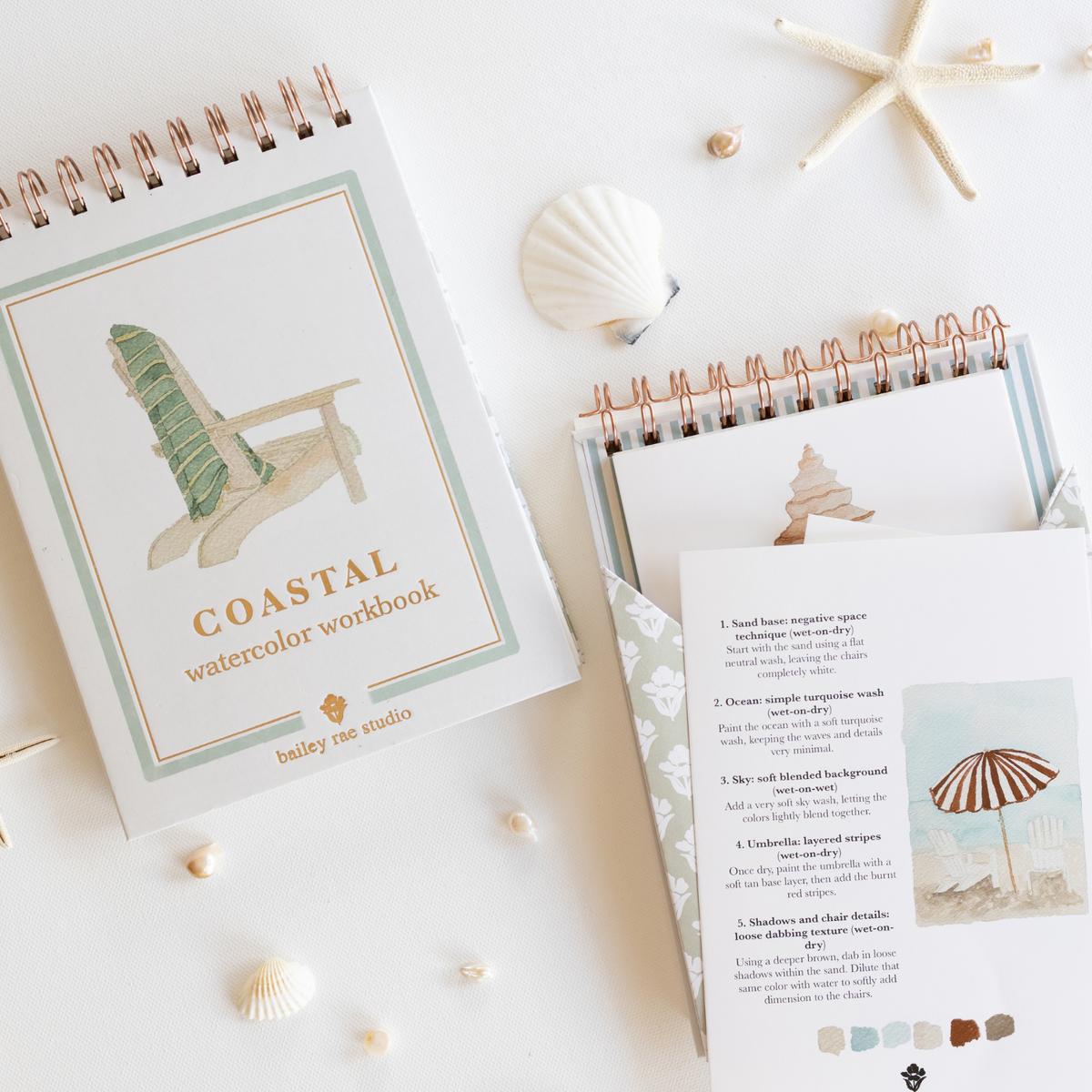 bailey rae studio - Coastal watercolor workbook