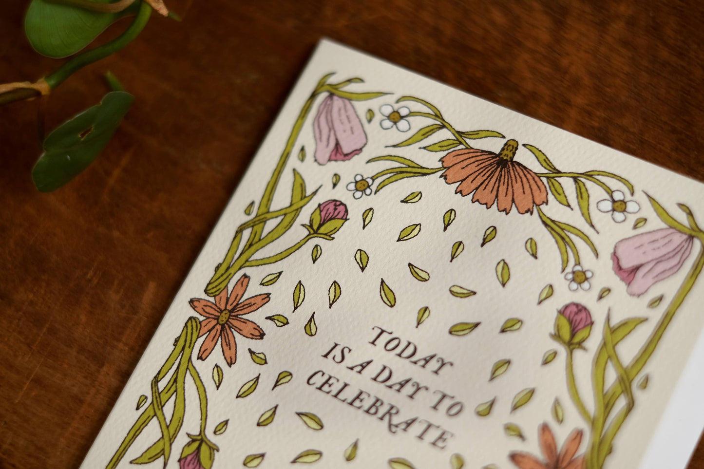annalisa v. sawtell - Floral Confetti (Celebration) | Botanical Greeting Card | A2