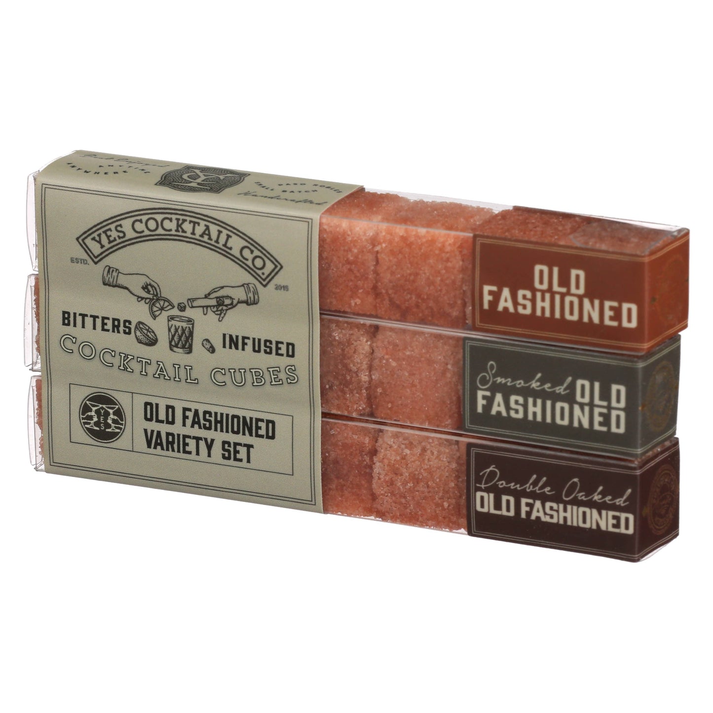 Yes Cocktail Co - Old Fashioned Bitters Infused Cubes Variety Gift Set: Around the World