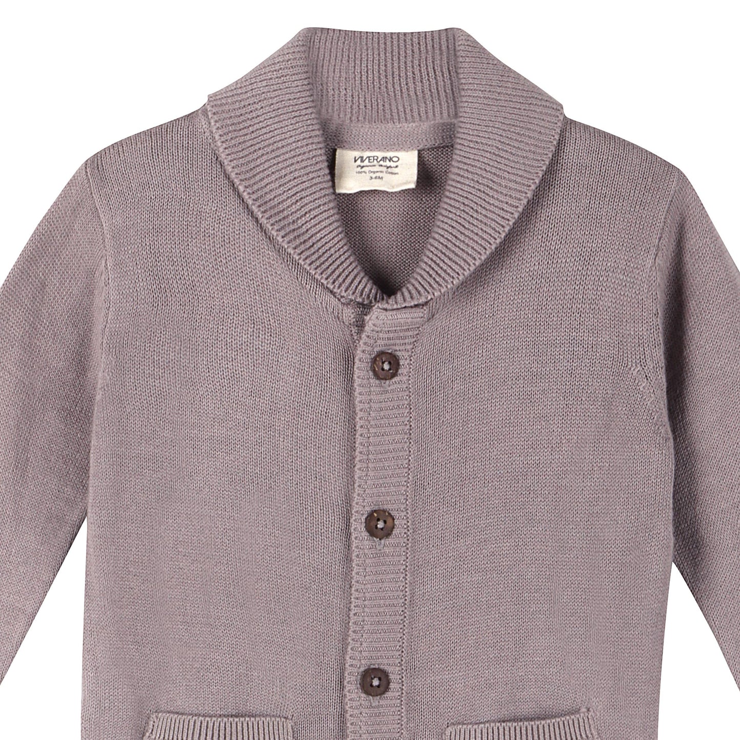 Viverano Organics - Milan Shawl Sweater Knit Baby Jumpsuit (Organic cotton)