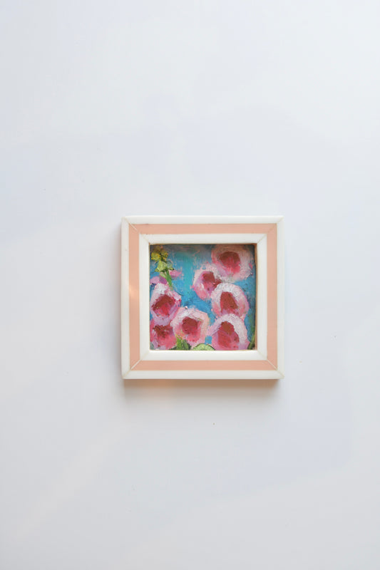 Foxgloves 2- Oil Pastel