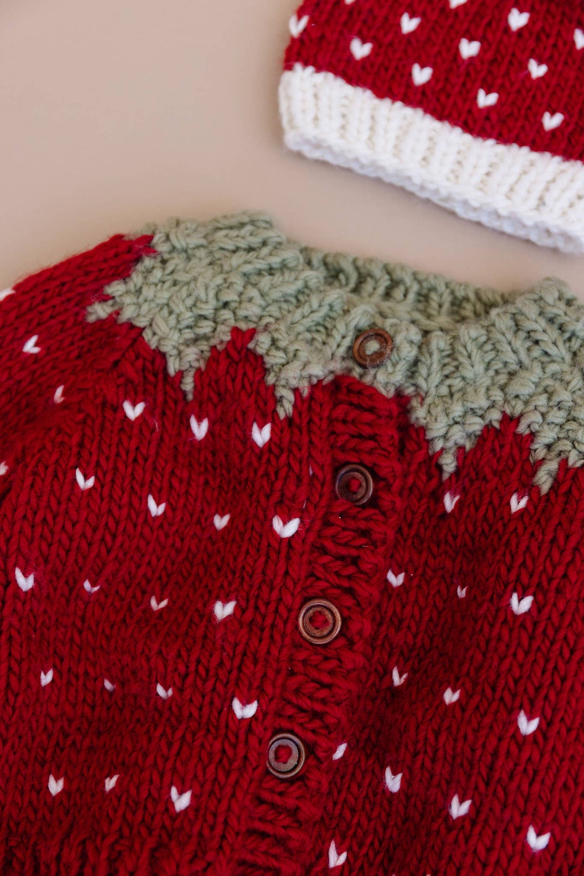 The Blueberry Hill - Strawberry Cardigan Baby Kids Sweater Winter Girls Clothing