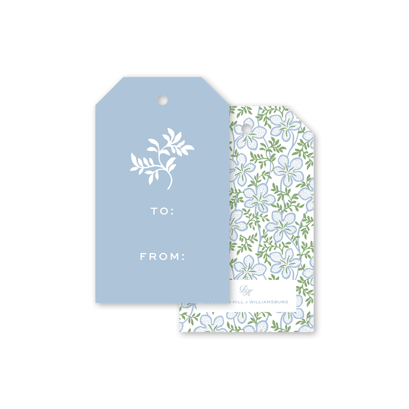 Dogwood Hill - Ghost Blossom Blue Gift Tags