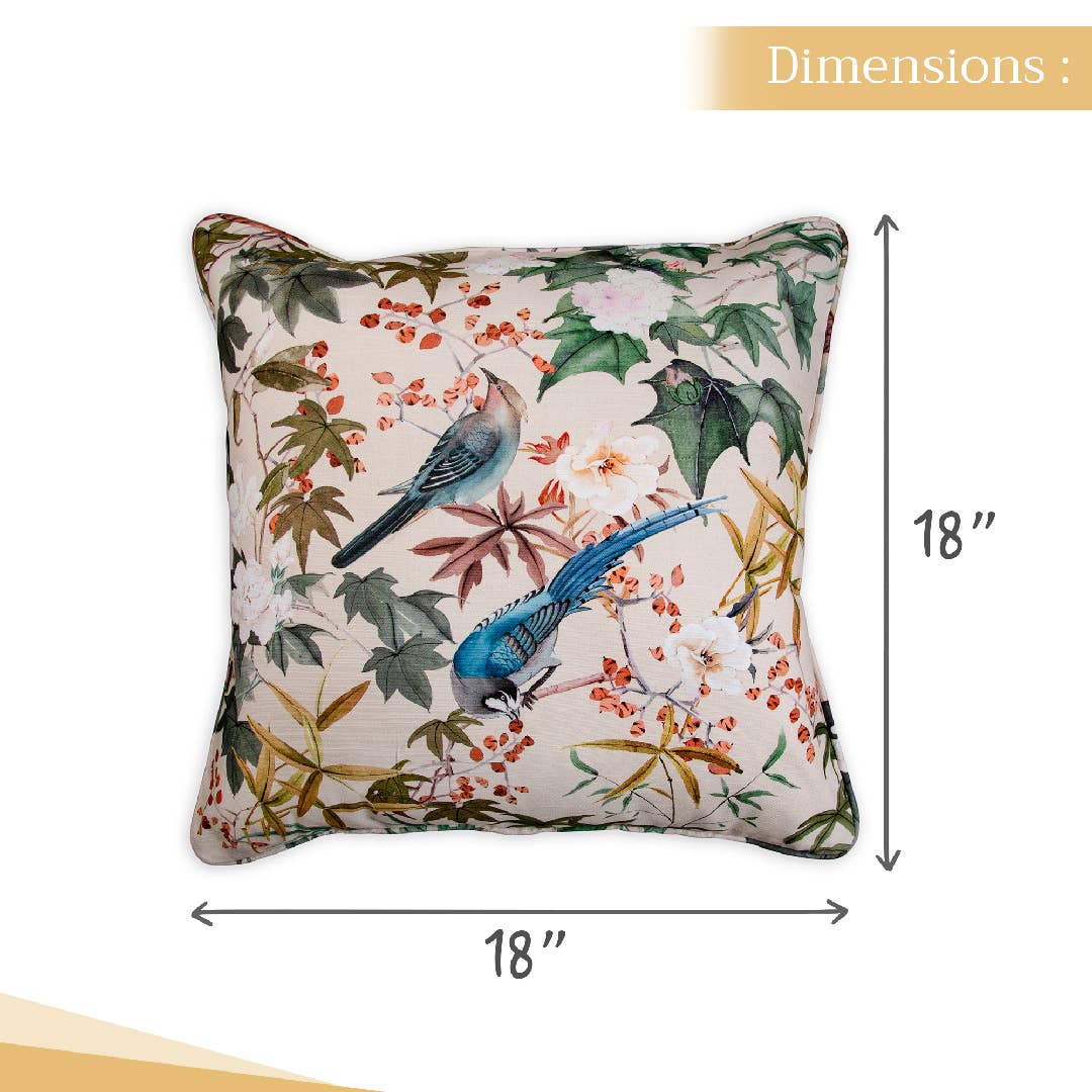 Maison d'Hermine - Design in Every Thread - Decorative Throw Pillow Cover - Hokuzai - Beige