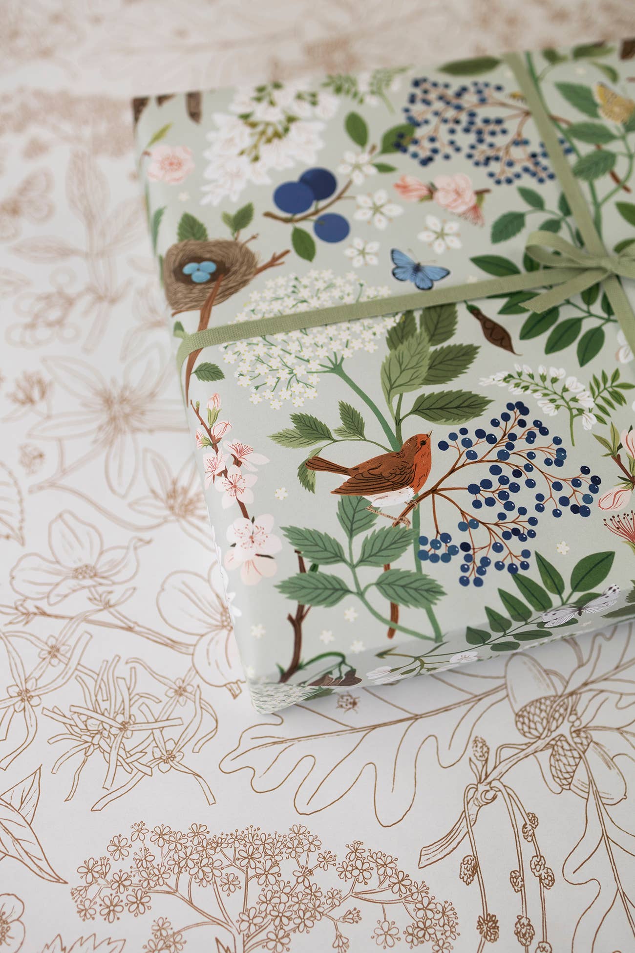 FLOWERING TREES | Double Sided Wrapping Paper