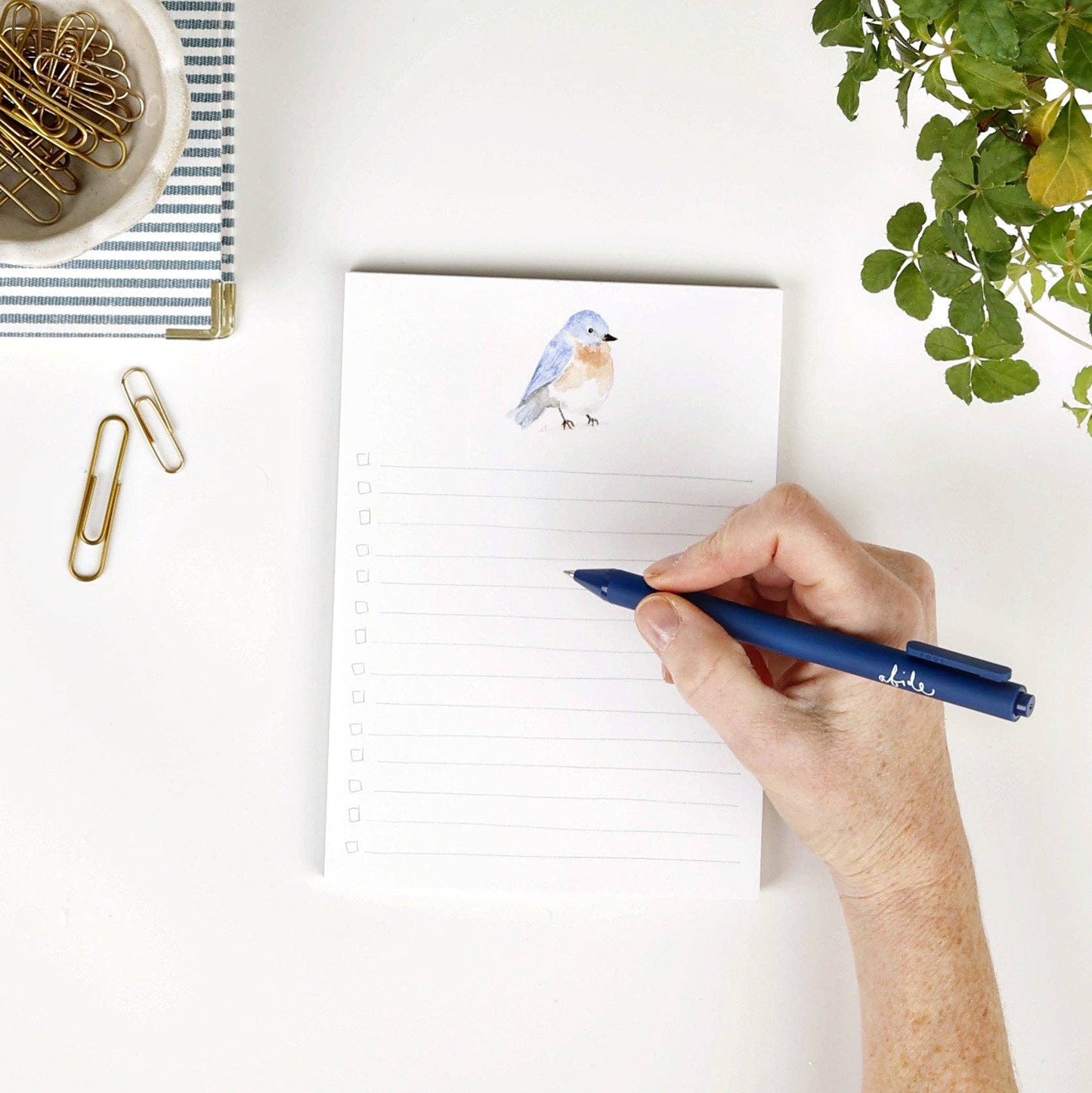 emily lex studio - checklist notepad: Bluebird