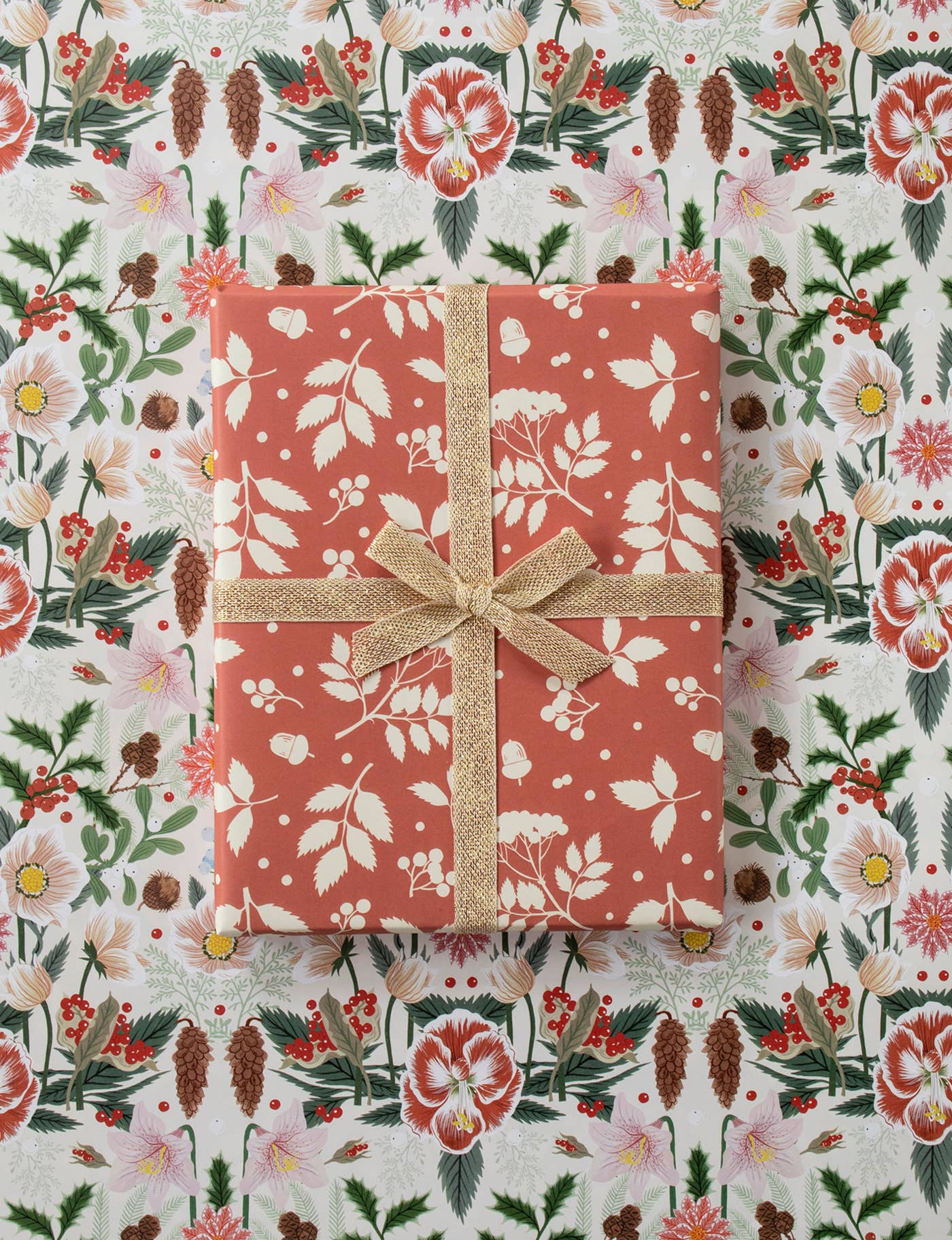 Botanica Paper Co. - CHRISTMAS ROSE | Double Sided Wrapping Paper Single Sheet