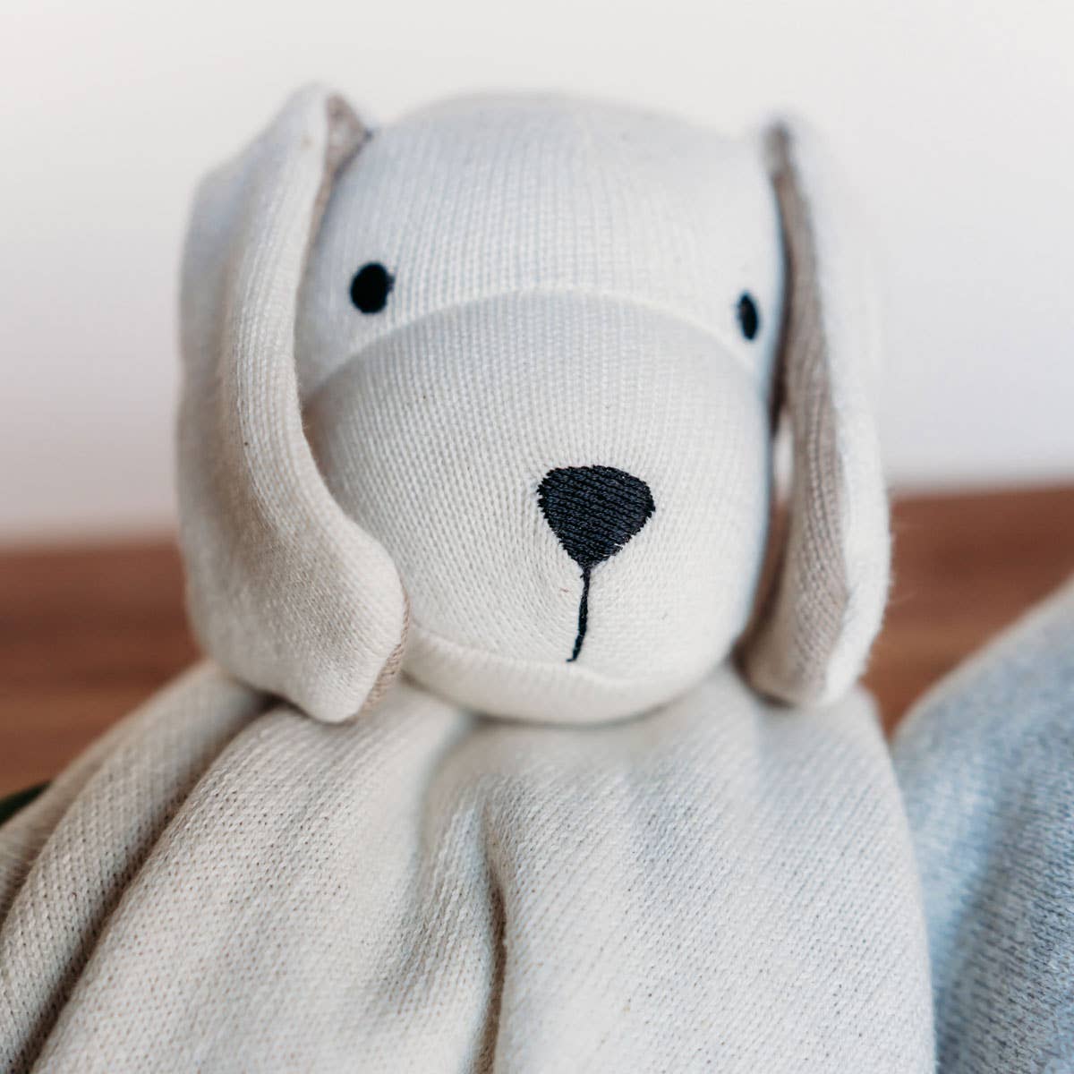 Viverano Organics - Puppy Dog - Organic Baby Lovey Security Blanket Cuddle Cloth
