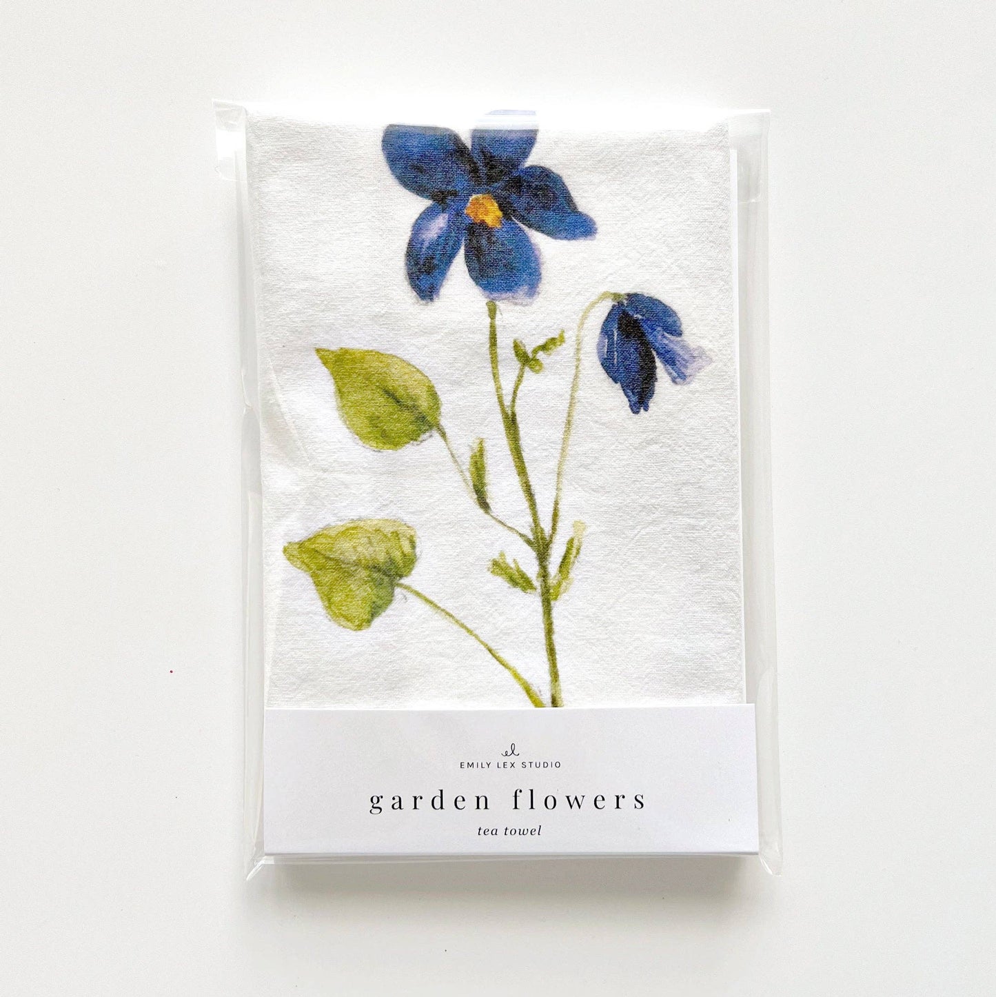 emily lex studio - Garden flowers tea towel