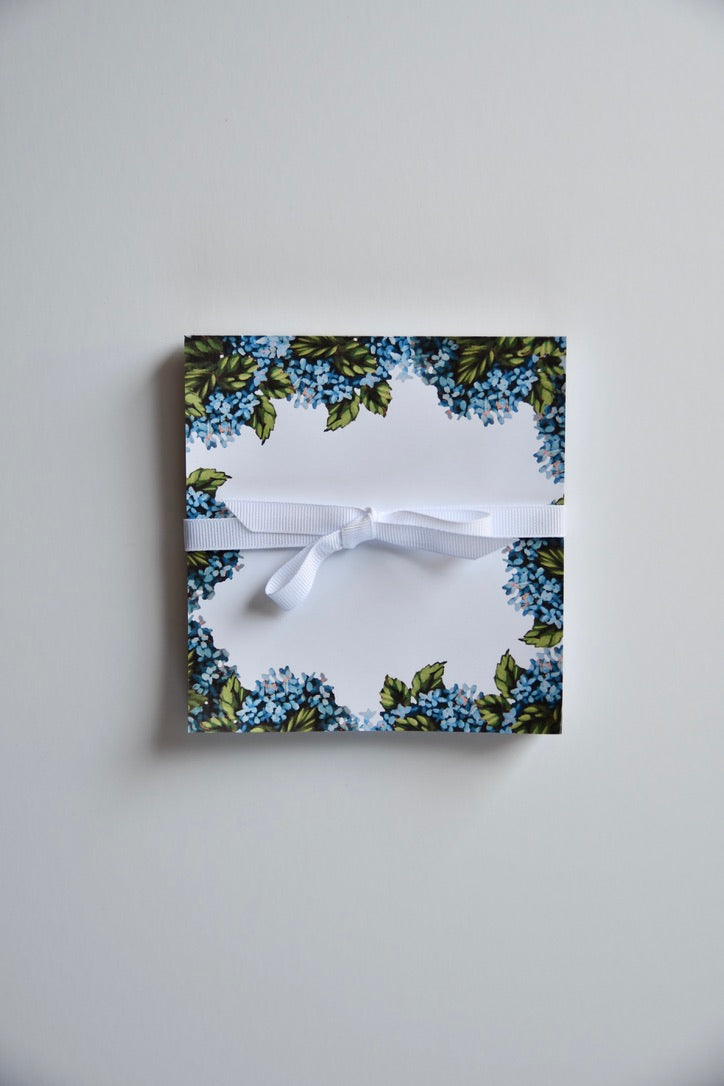 Hydrangea 5x5 Notepad