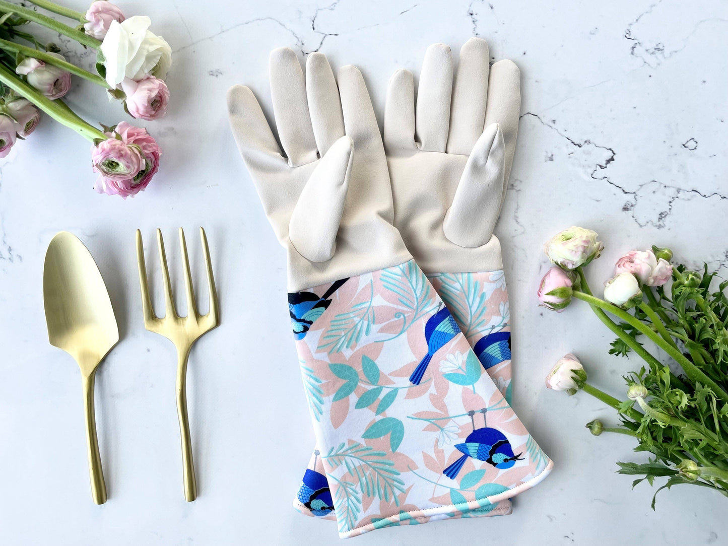 Allgifts Australia - Gardening Gloves - Blue Wren