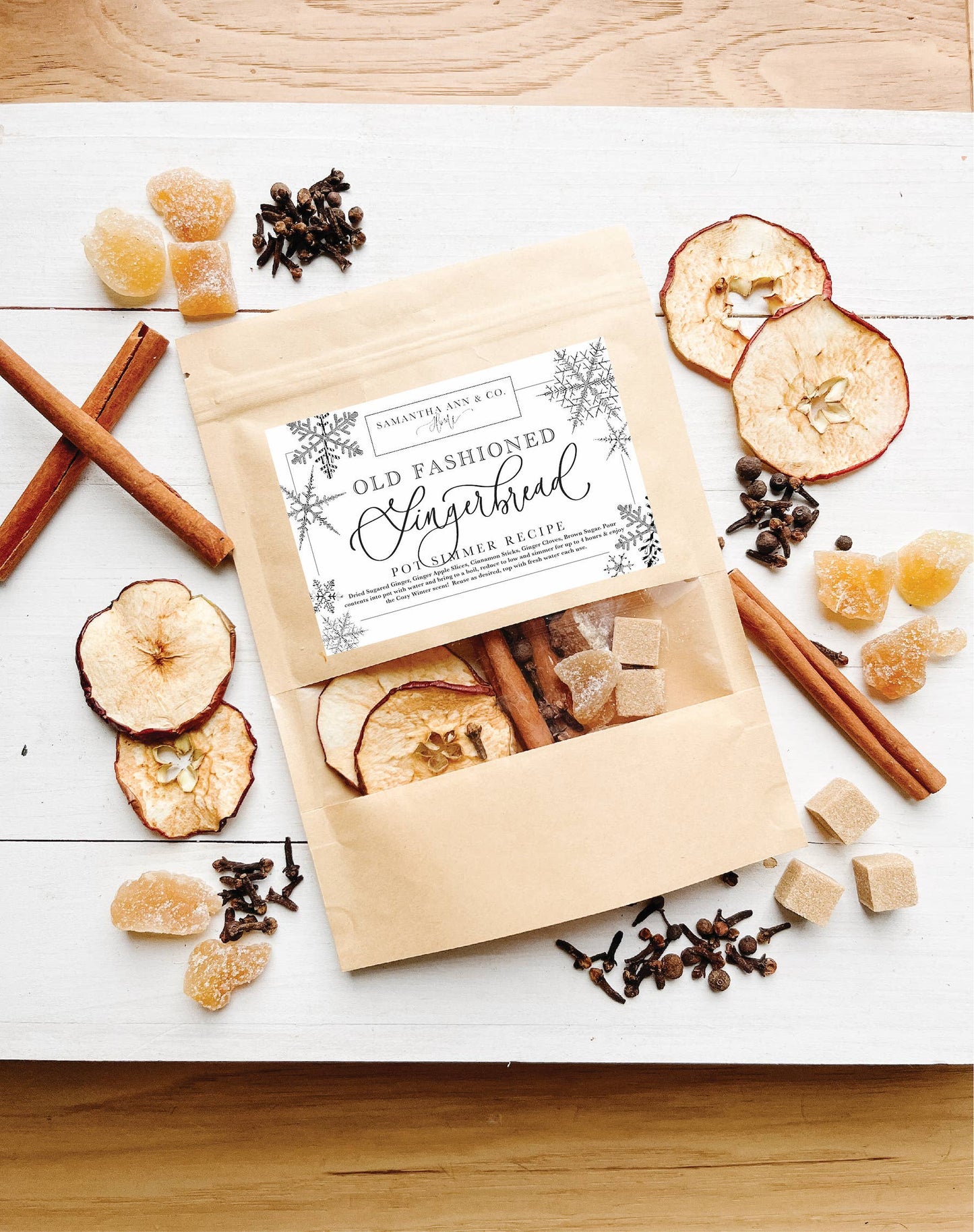 Samantha Ann & Co. - Gingerbread Pot Simmer Pack, Stovetop Potpourri