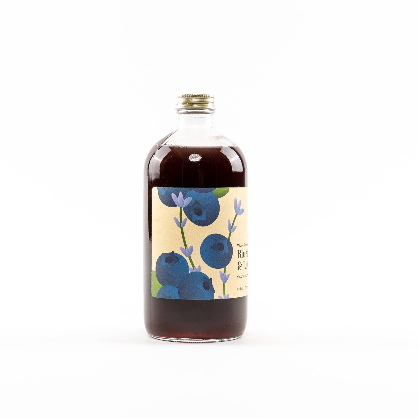 Wood Stove Kitchen - Blueberry and Lavender Cocktail Mixer and Mocktail Mixer, 16 fl oz