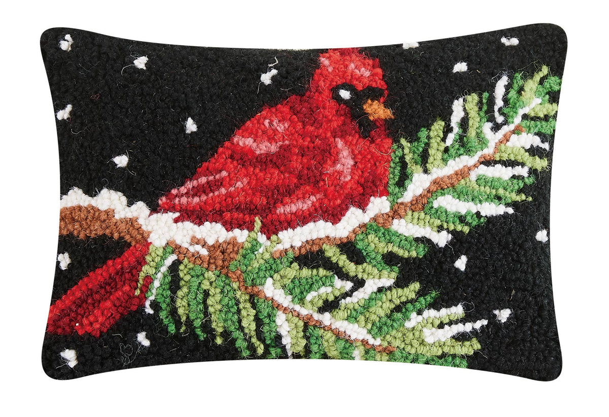 Peking Handicraft - Cardinal On Branch Hook Pillow
