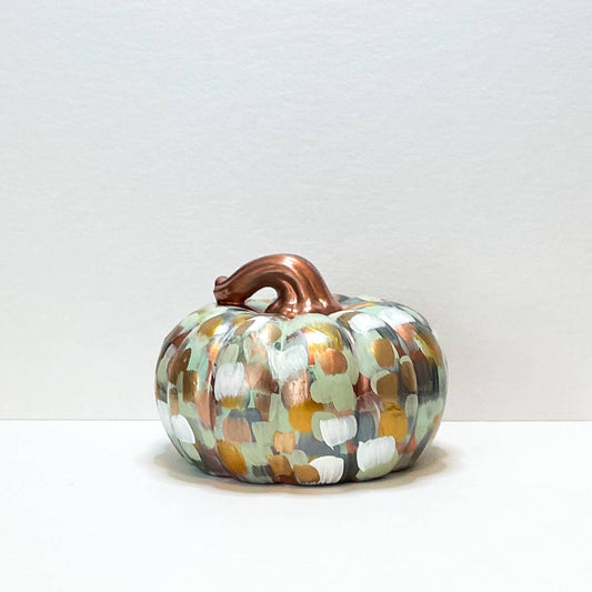 Jessica Reynolds Art - Copper Abstract Pumpkin