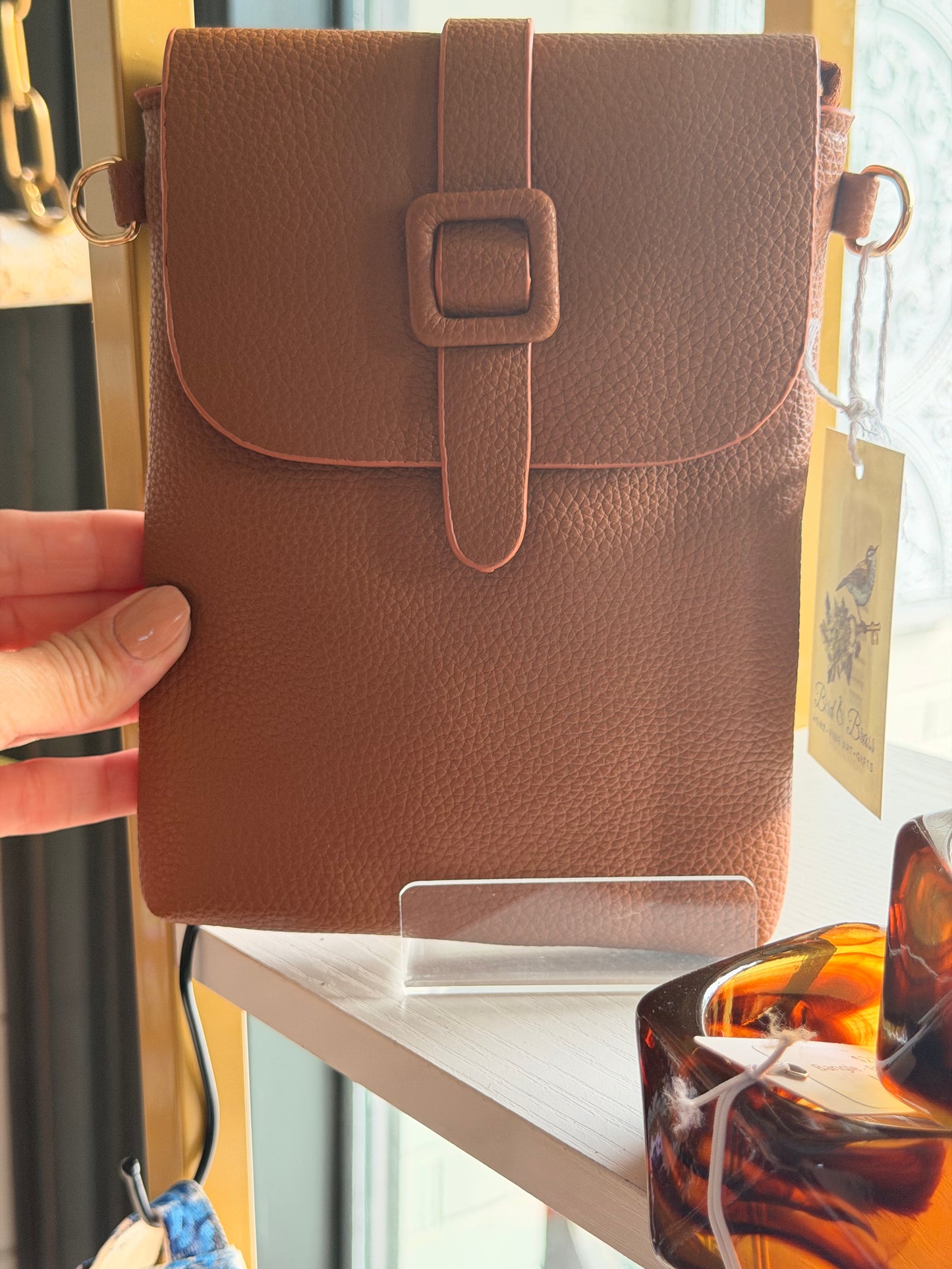 Crossbody - Brown (Microfiber Leather)