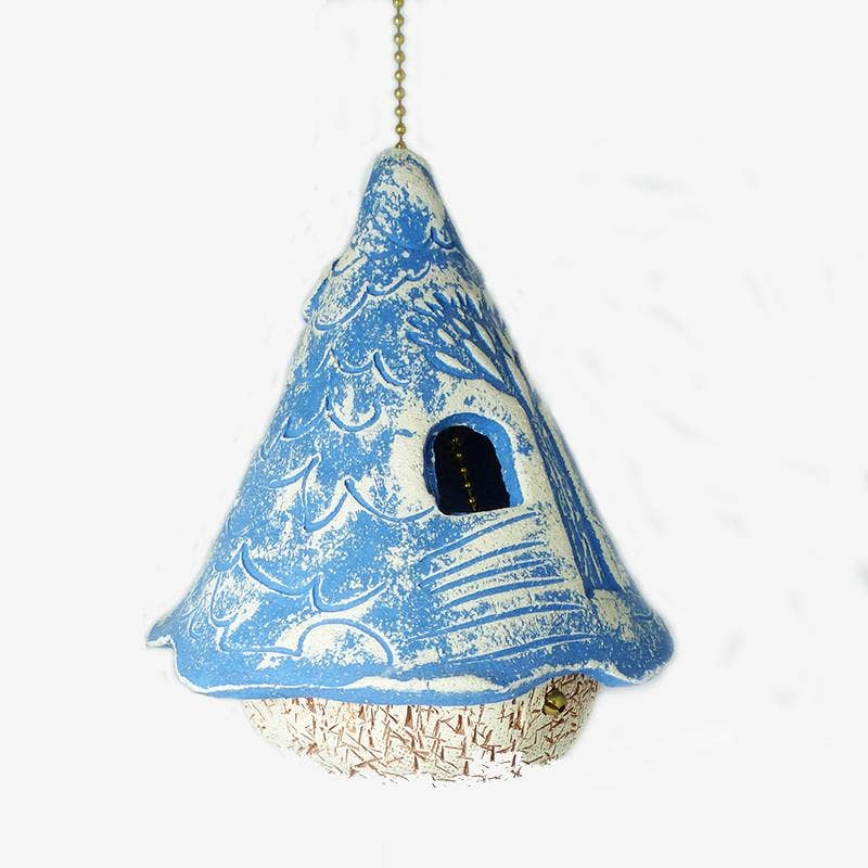 Amaranth Stoneware - Whimsy House - Bird House: Green Oak