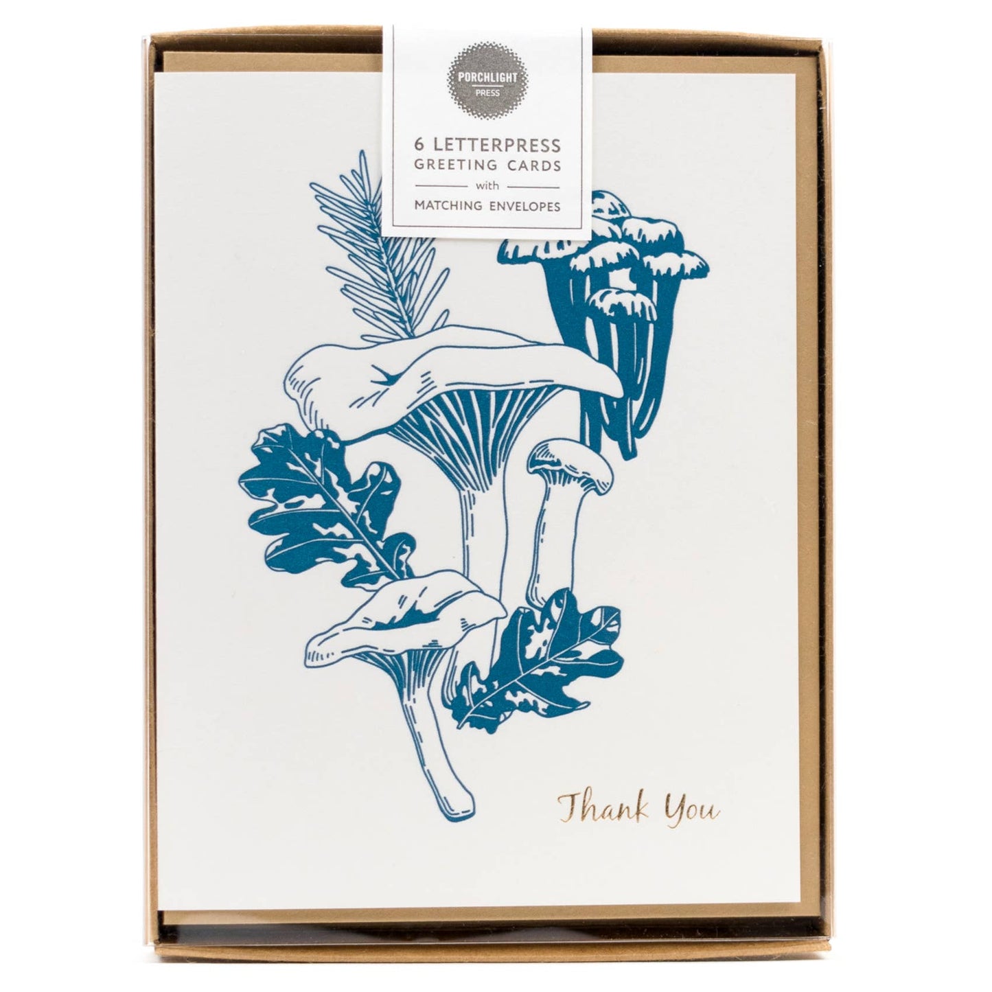 Thank you Forest Foraging Series - Chanterelle Mushroom: SIngle Card