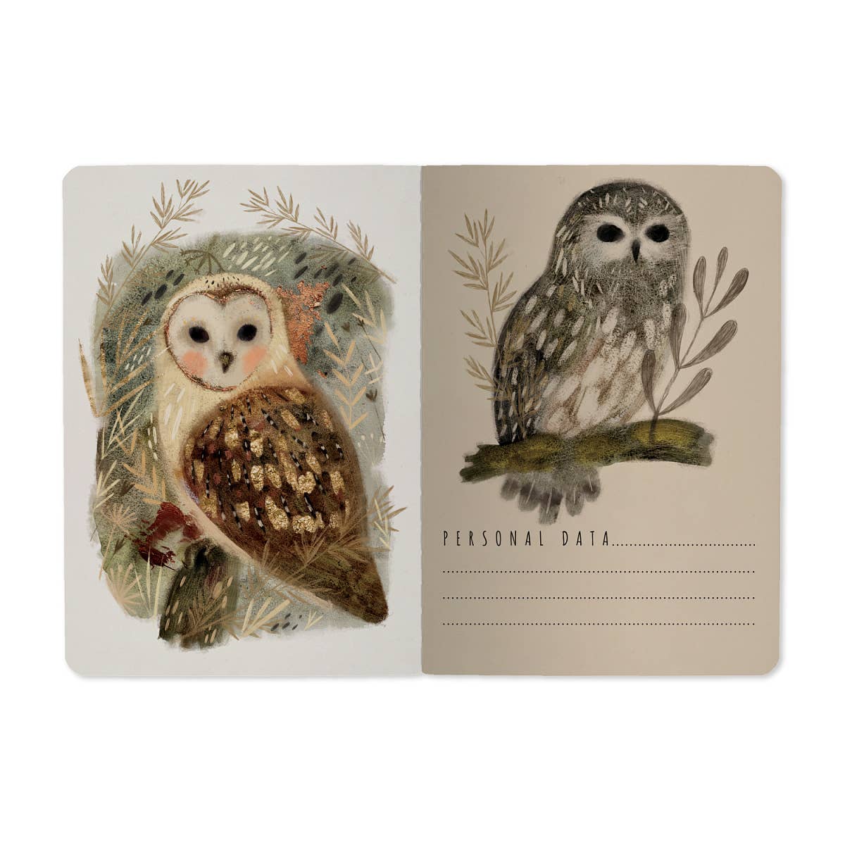 BV by Bruno Visconti - Small Notebook  Owls 